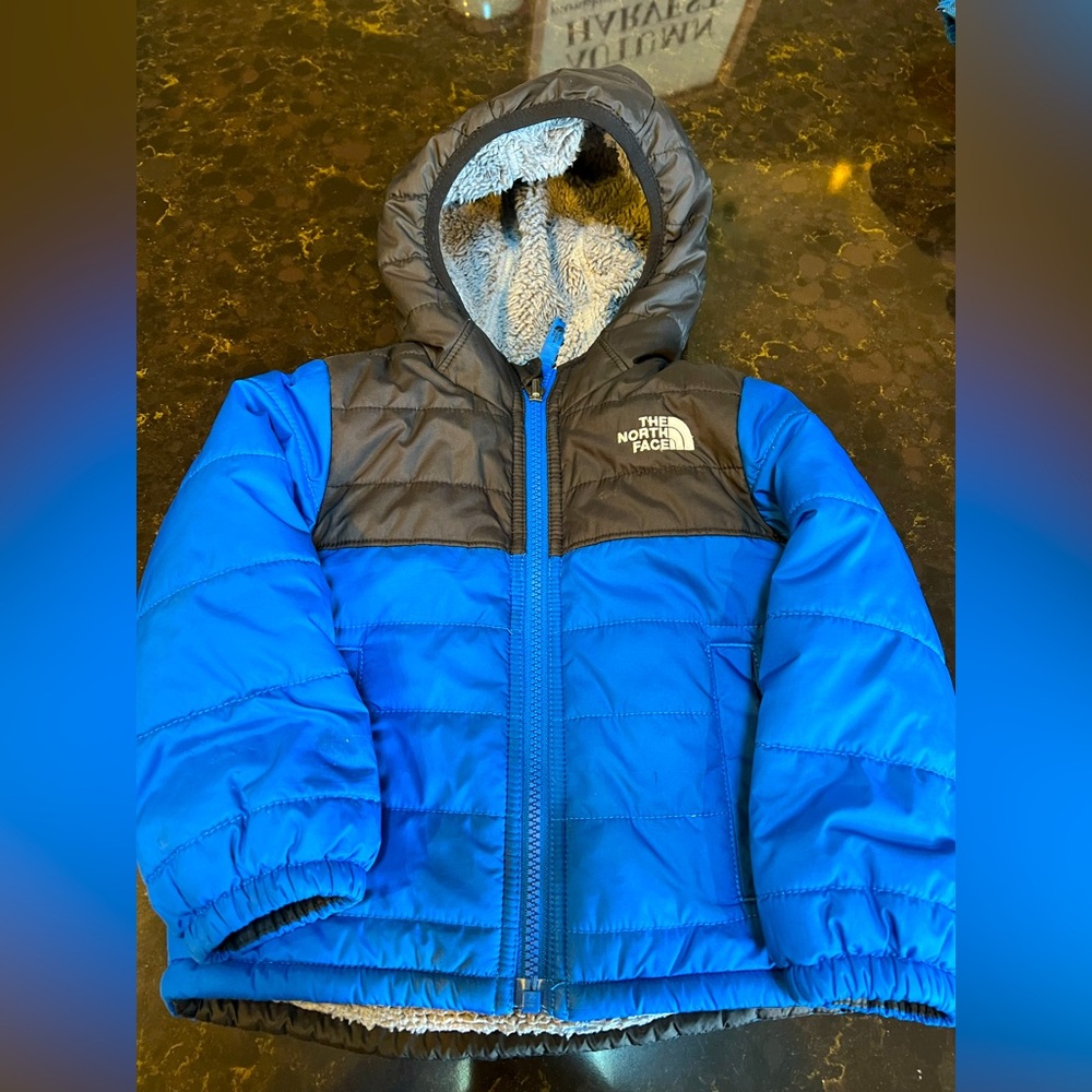 2T North Face Toddler Boys Reversible Winter Jacket